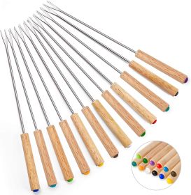 Set of 12 Stainless Steel Fondue Forks