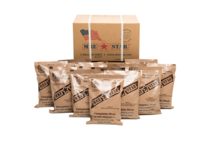 MRE Full Case (12 meals) with Heaters