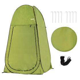 Camping Shower Tent 7FT Instant Level Up Privacy Tents, Portable Toilet Tent Outdoor Dressing Room, Foldable Camp Sun Shelter For Beach Fishing (Option: Green)
